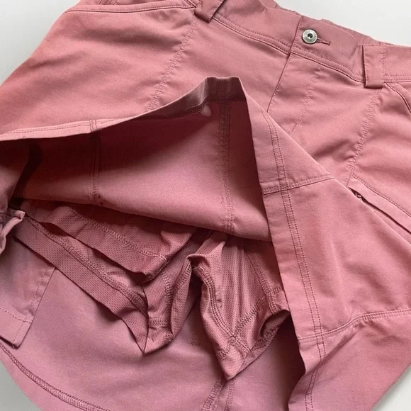 Duluth Trading Co. Women's Dry on the Fly Skort Size 8 Pink/Mauve Hiking Active - Picture 2 of 6